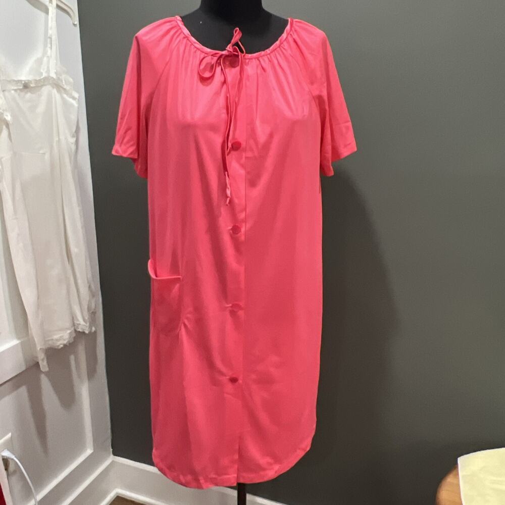 Vintage Aristocraft By Superior Salmon Color NightGown/Robe 60s Med‎ GrannyCore